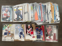 Mix lot of jersey and numbered hockey cards