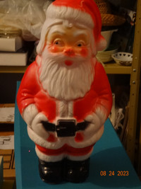 Vintage Christmas(Xmas) Santa, plastic,12 inch, standing,50s