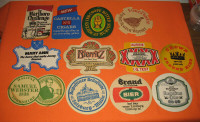 VINTAGE BEER BIER BREWERY COASTERS 12 EA.