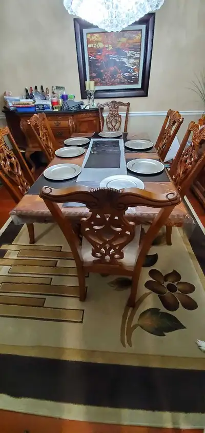 Dining Table and 8 Chairs , View more