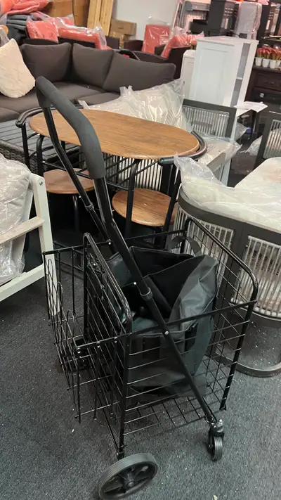 Folding Shopping Cart with Removable Waterproof Liner, 210LBS La, View more