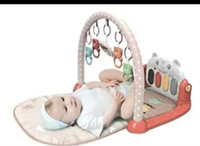 Baby mat with kick and play