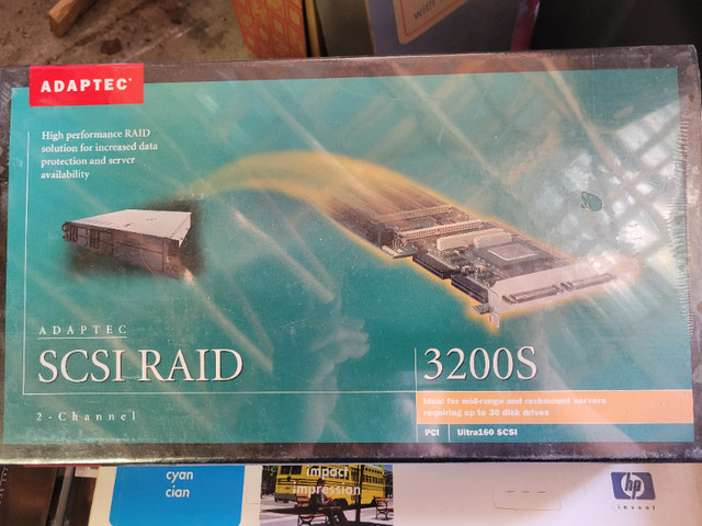 New Old Stock (sealed) Adaptec Ultra160 SCSI Raid Card – 3200S in System Components in Muskoka