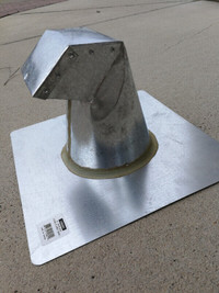 6" roof jack round with flared base