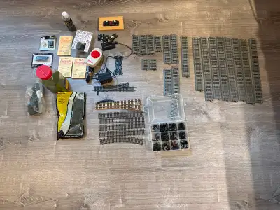 HO Scale Model Train Track, Scenery & Accessories Lot, View more