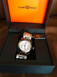 Glam Rock unisex 40mm palm beach sports watch new in box