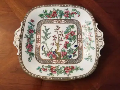 Indian Tree - Coalport - Square Dish with handles, View more