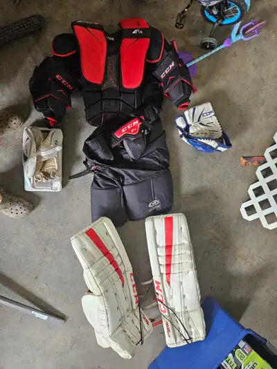 Goalie equip for sale, View more