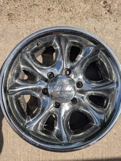 4 2002 vintage rims by Eagle.Chromed steel.16x8 6 bolt 108.2mm