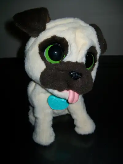 This toy is in great shape and clean. It takes batteries and works. Makes noises and sits up. furRea...