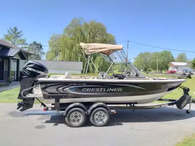 175 Mercury Verado 4 Stroke 155 hrs serviced spring 2025 SST Space Saving Transom Shorland’r Tandem...