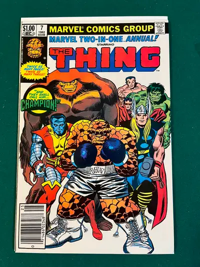 Marvel Two-in-One Annual 7 High Grade Newsstand 1st Champion, View more