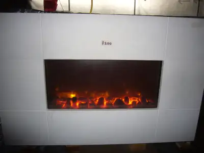 Amantii White Surround Electric Fireplace, View more