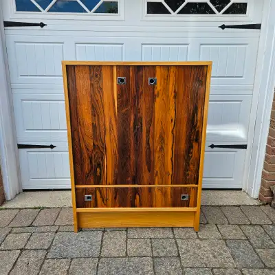Mid Century Modern Rosewood & ELM Cabinet / Dresser / Wardrobe, View more