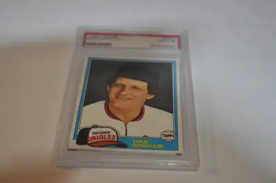 Topps baseball card 1981 dan graham Baltimore orioles # 161 psa, View more