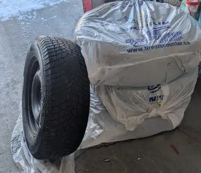 Set of lightly used winter tires for sale, on rims! These were great tires and would continue using...