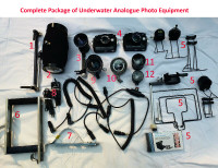 Complete Package of Analogue Underwater Photo Equipment