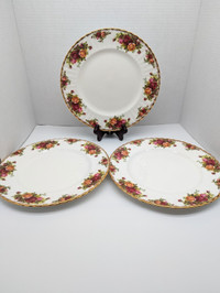 Royal Albert "Old Country Roses" Dinner Plate set of 3