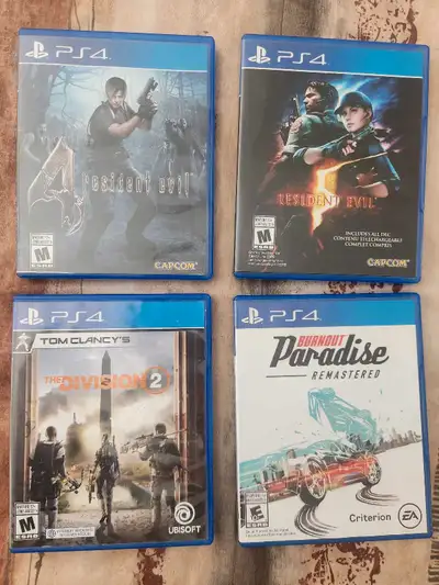 Ps4 games $15 each or $50 for all 4. Great condition.