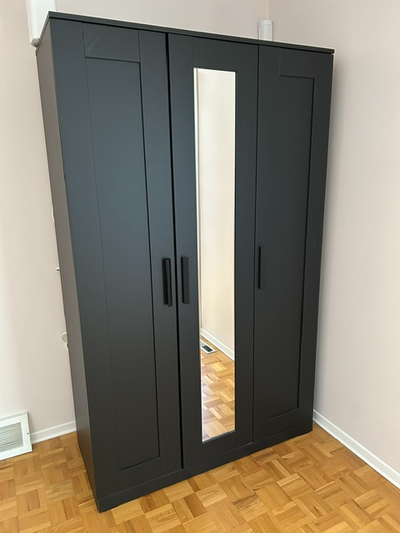 IKEA BRIMNES-Wardrobe with 3 doors, with a Mirror, View more