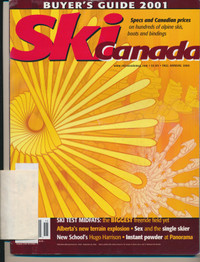 SKI CANADA MAGAZINE BUYER'S GUIDE 2001 FALL ANNUAL 2000 ISSUE