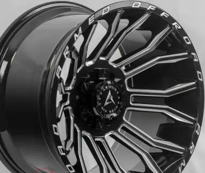 New ARMED WHEELS HAVOC 20X10 6X135/6X139.7 ET:-18 GLOSS BLACK & MILLED CB:108.1 (R20 OFFROAD) $ 1220...