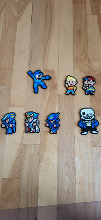 Perler Video Game Art with magnets