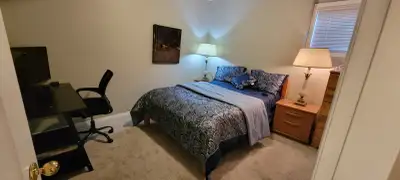 Pet friendly Fully furnished 3-Bedroom, 1-Bathroom suite located on Dilworth Mountain in a peaceful...