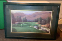 Golf course print from the brick