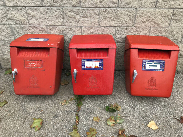 3 VINTAGE 1960s CANADA POST MAIL BOXES EMBOSSED CREST -$259 EACH in Arts & Collectibles in Mississauga / Peel Region