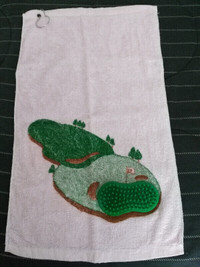 Collectible 19 Hole Golf Towel with Brush