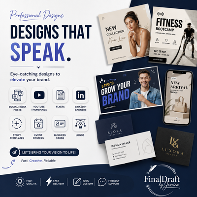 Custom Graphic Design Services – Affordable & Professional Need eye-catching designs for your busine...