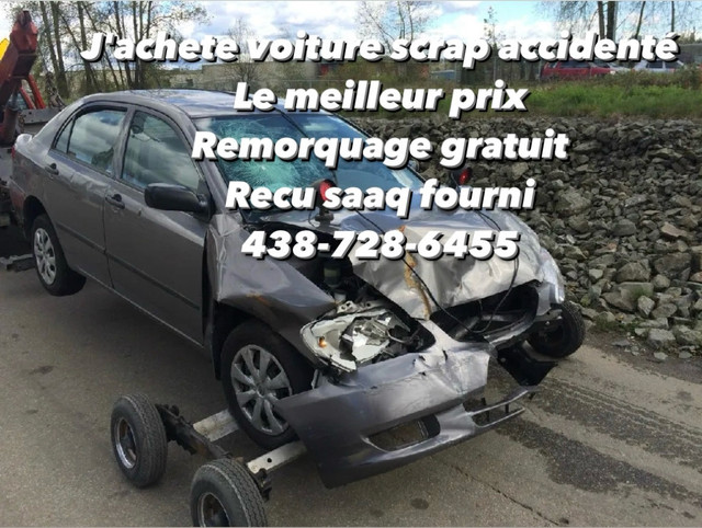Achat auto scrap voiture usagé au meilleur prix! Recu SAAQ dans Autos et camions  à Longueuil/Rive Sud