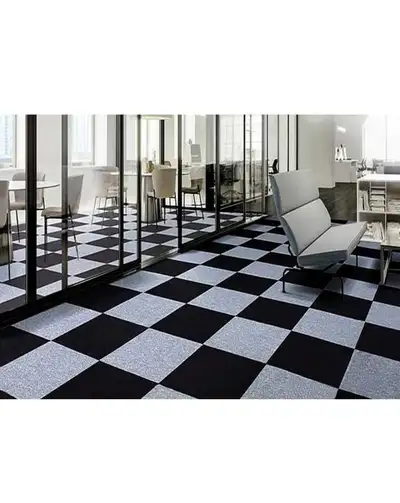 Brand New Self Adhesive Carpet Tile, Easy to Peel and Stick Carpet Floor Tile - 12 Tiles/12 sq Ft. M...