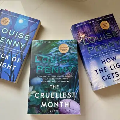 3 Louise Penny Books, View more