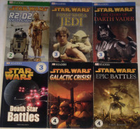 Qty 6 x Star Wars, DK Readers Set of Books