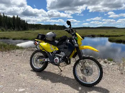 Suzuki DR-Z400S dual-sport. This bike was fully customized over the winter for adventure touring wit...