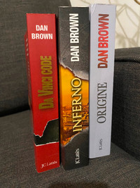 3 Volumes Dan Brown (Français)