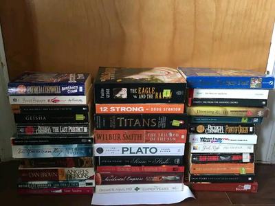 Used books for sale. Titles in pics $5 Let me know the title/s you'd like West mountain pickup