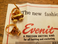 Two Vintage Precision Knitting Rings