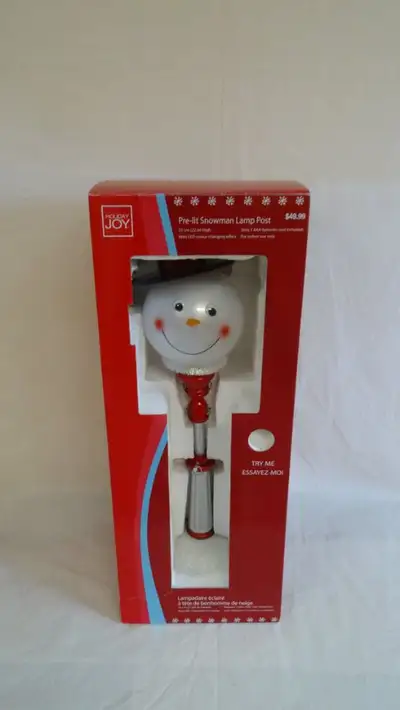 VTG Christmas illumination LED Snow Buddy LAMP POST Adjustable, View more