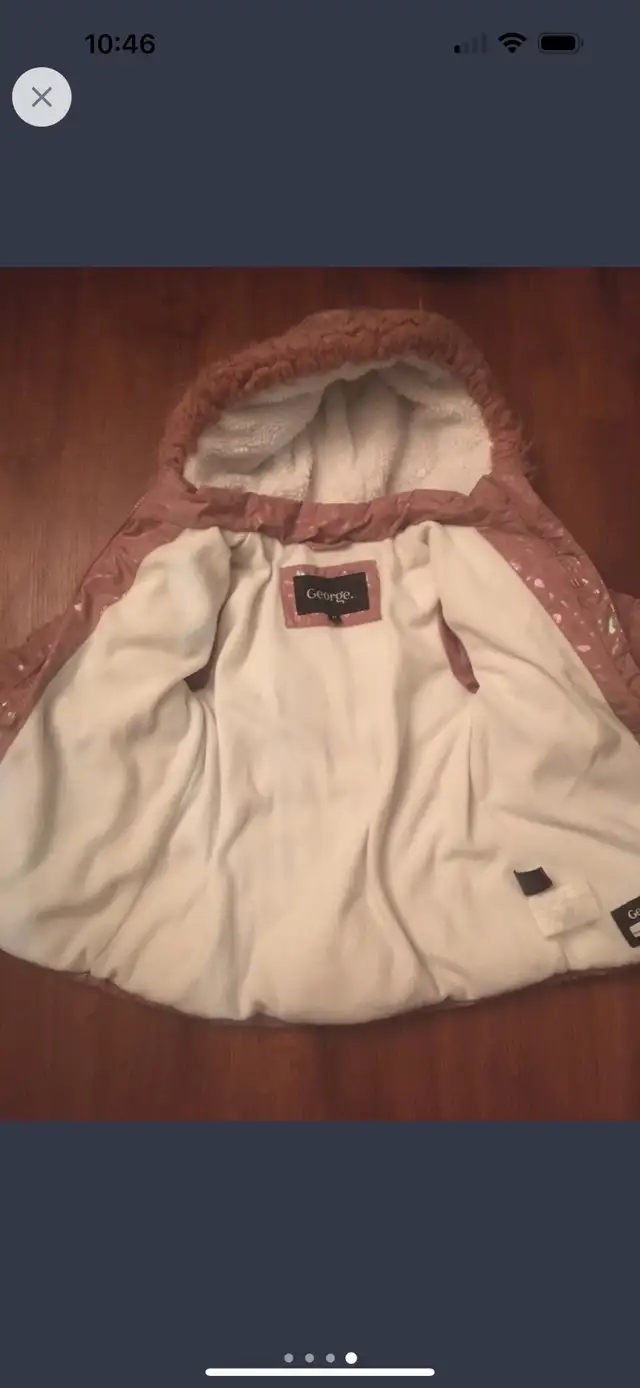 4T winter coat (pink) in Clothing - 4T in Cornwall - Image 3