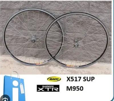 XTR MAVIC X517 Wheels Wheelset QR Rim VBrake Black, View more