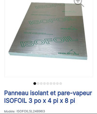 20 Panneaux Isofoil Neuf 4x8 pi. 3 po. dans leurs emballages