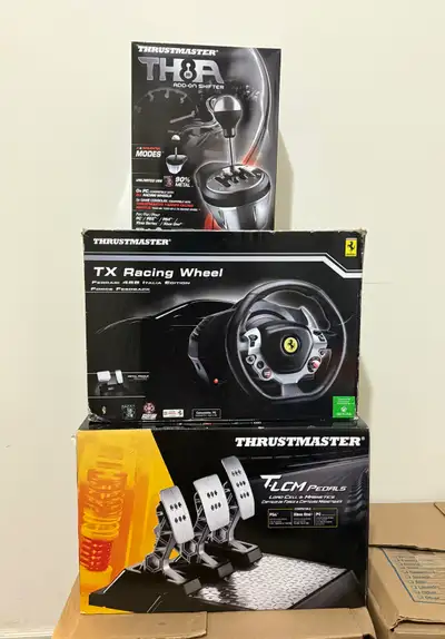Thrustmaster Racing Sim Setup – Like New , View more