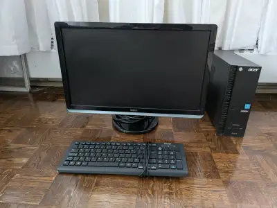 Ensemble d’ordinateur avec écran et accessoires, View more