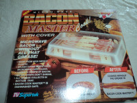 Microwave bacon master with cover