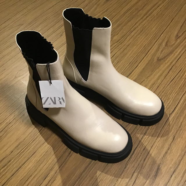 ZARA Leather Boots (Size 41/Women's 10) in Women's - Shoes in Oakville / Halton Region