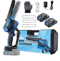 iDOO Cordless Mini Chainsaw, 6inch Electric Handheld Chainsaw, 2