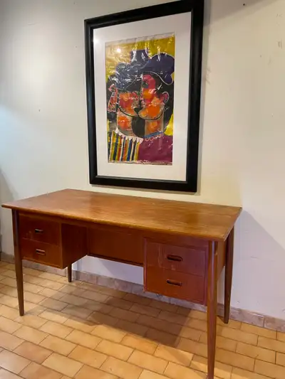 Mid-Century Modern Teak Desk, View more